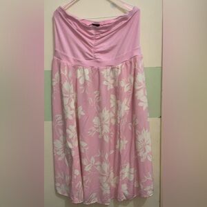 Pink Floral Maxi Dress